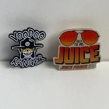 Voodoo Ranger and Juice Force IPA Beer Pin Button New Belgium Brewing Set of 2