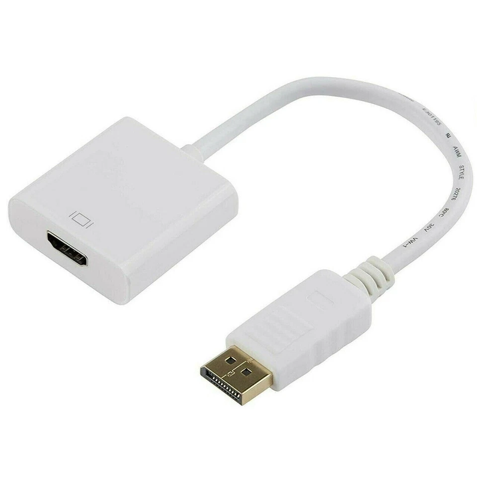 DisplayPort (DP) to HDMI Adapter Male to Female Video Cable Converter For PC TV - Image 2 of 4
