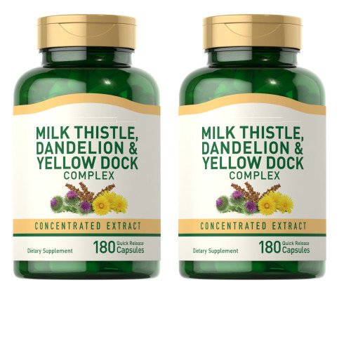 Молочный чертополох, одуванчик и желтый щавель 2X180 в таблетках от Piping Rock