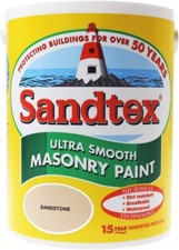 Image of Sandtex Masonry Paint 5L Ultra Smooth Quality Waterproof SandStone