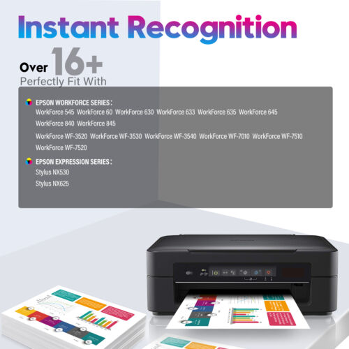 1-5 Stück BCMY T127 Tintenpatronen für Epson 127 Workforce 545 Stylus NX530 WF-3520 - Bild 2 von 12