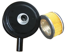 Air Compressor Intake 6" Air Filter Silencer 1" MPT Paper Cartridge Metal House