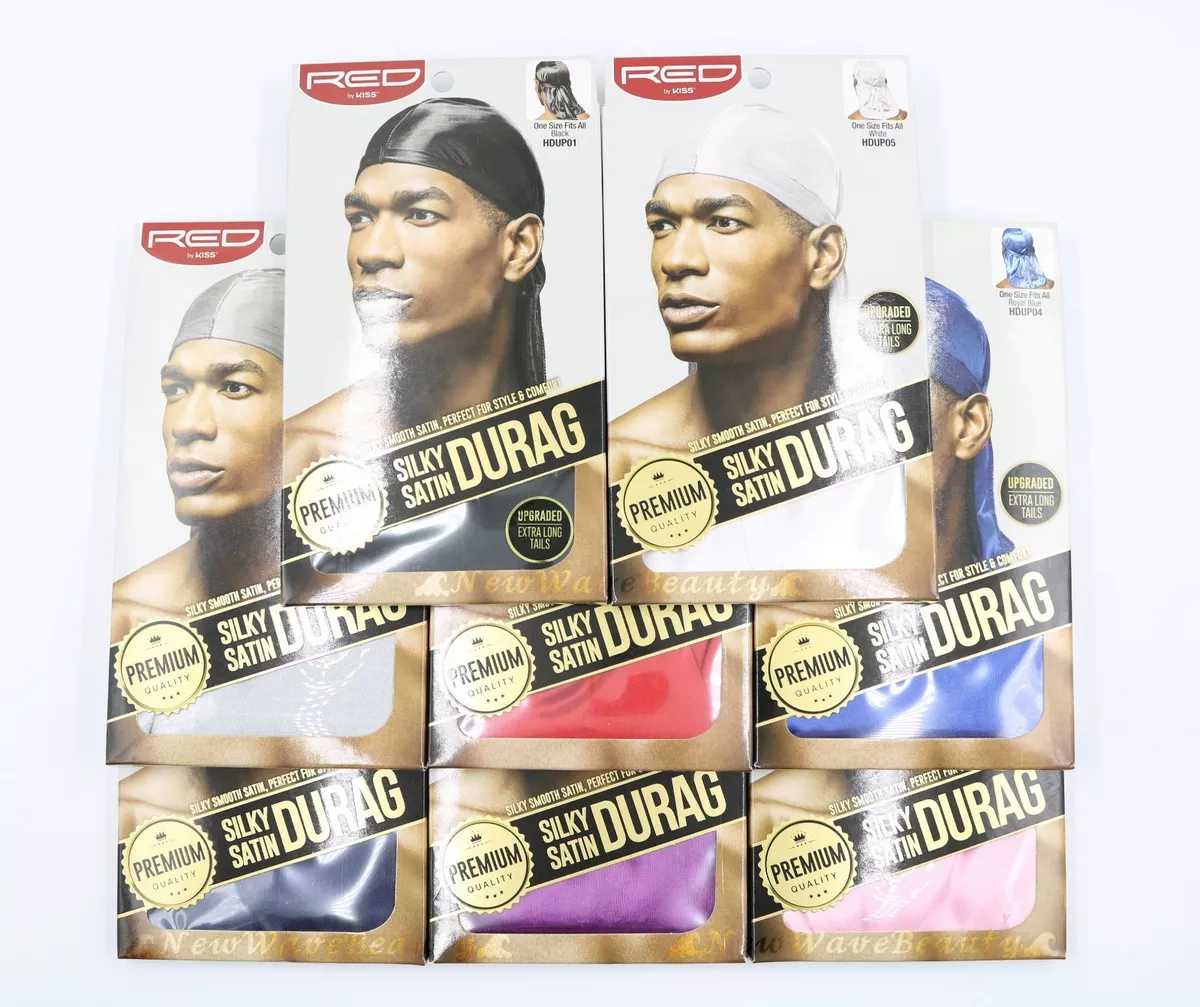  Silky Satin Durags for Men (Black) : Clothing, Shoes