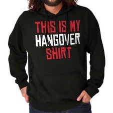 Funny Drunk This Is My Hangover Shirt Joke Hoodie Hooded Sweatshirt Men Women