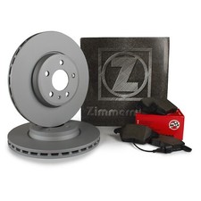 ZIMMERMANN BREMSEN BREMSSCHEIBEN VORNE Ø 239 mm + BREMSBELÄGE VW POLO 6N 6N1u.2 