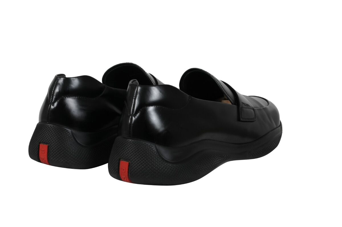 Prada Men Spazzolato Rois Penny Loafers US 7.5 UK 6.5 Black Prada Men Spazzolato Rois Penny Loafers US 7.5 UK 6.5 Black