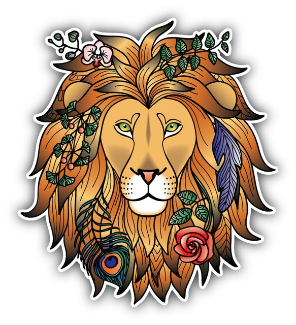 Lion Head Car Bumper Sticker Decal "SIZES'' eBay