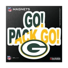 GREEN BAY PACKERS 6"X6" DIE-CUT MAGNET FOR INDOOR OUTDOOR HIGH QUALITY NFL