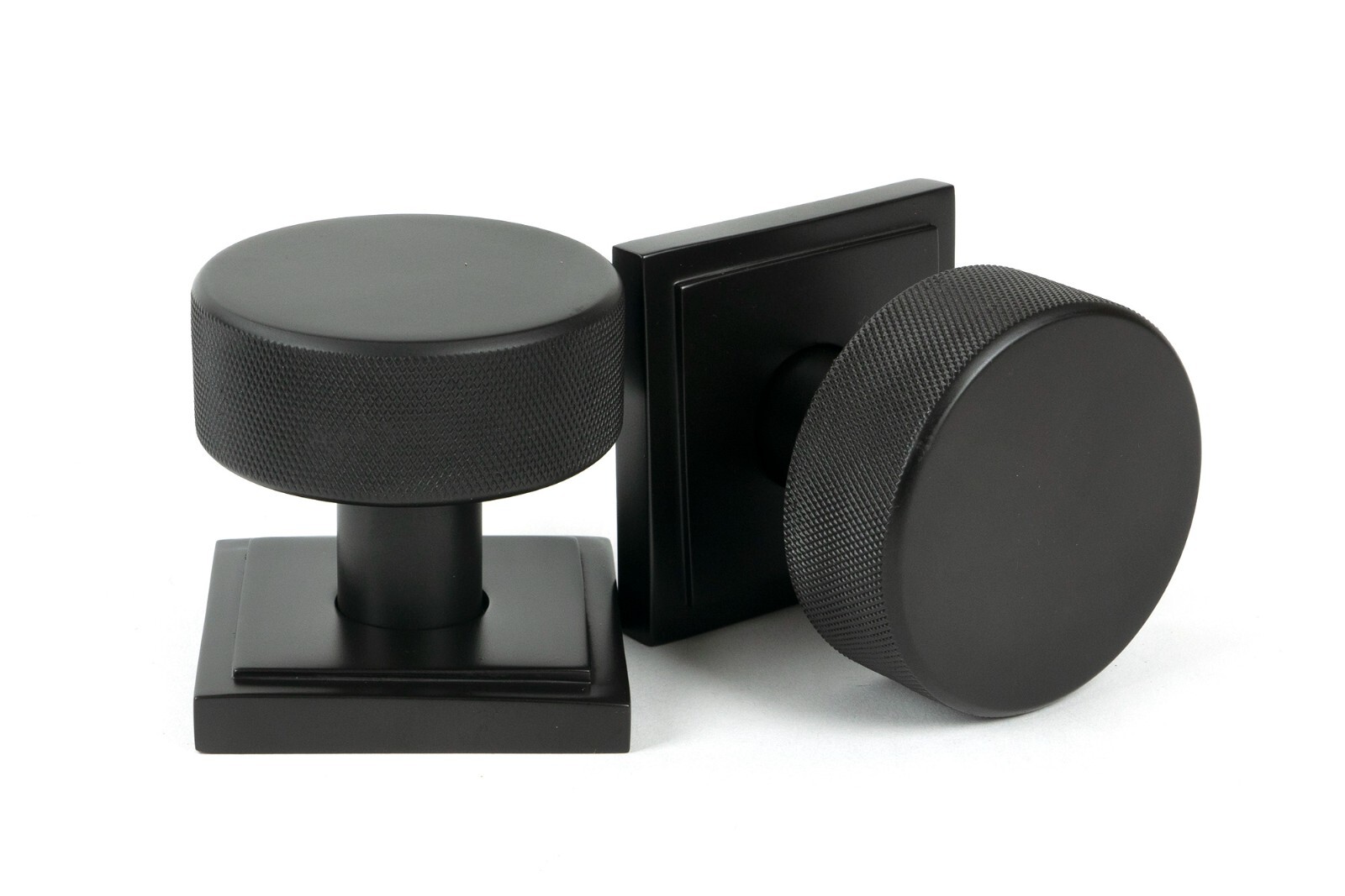 From The Anvil 46789 Aged Bronze Brompton Mortice/Rim Knob Set (Square)
