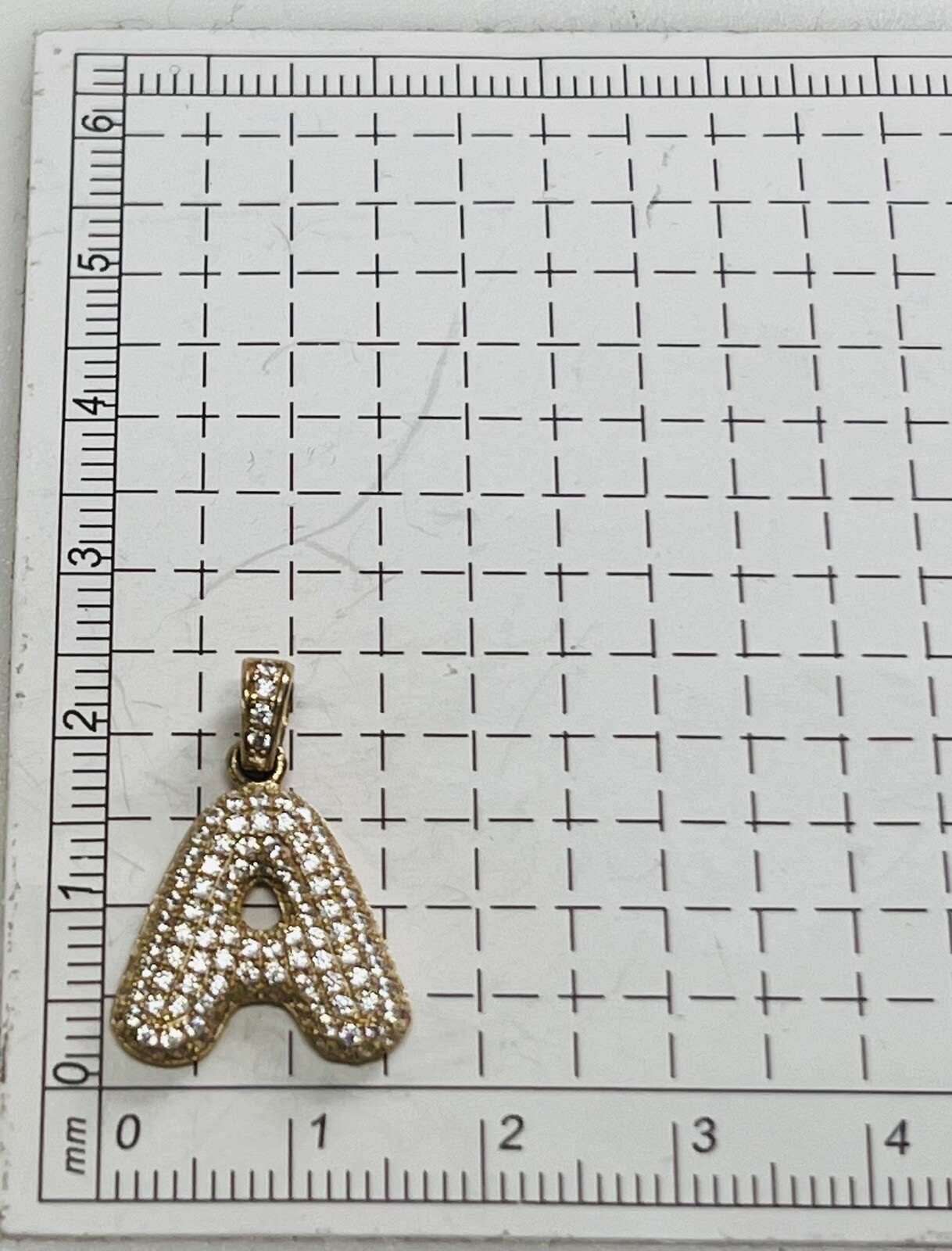 Gorgeous 10K Solid Yellow Gold Initial A Charm Pe… - image 7