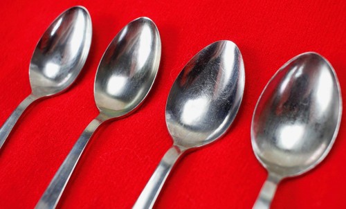 4X Teaspoons Spoons Englishtown ENS2 Stainless Glossy Flatware 6 1/4" Tea Spoon - Picture 2 of 5