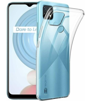 For REALME C25Y C 25 Y SHOCKPROOF TPU CLEAR CASE