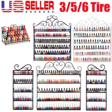  Metal Nail Polish Rack Wall Mounted Display Organizer Holder Over 200 Bottles