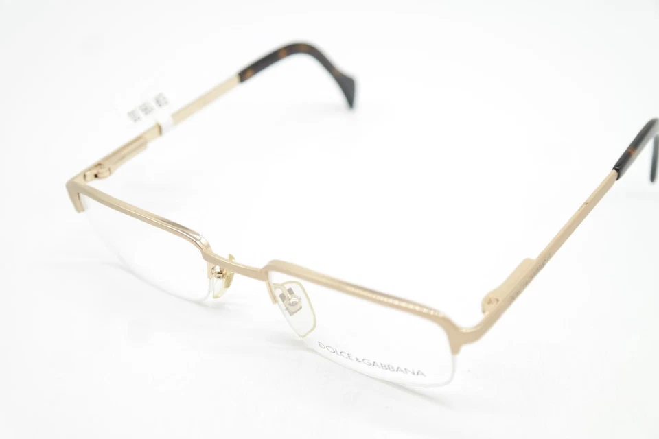 Gafas vintage Dolce Gabbana DG 312 doradas medio marco Foto 3 de 4