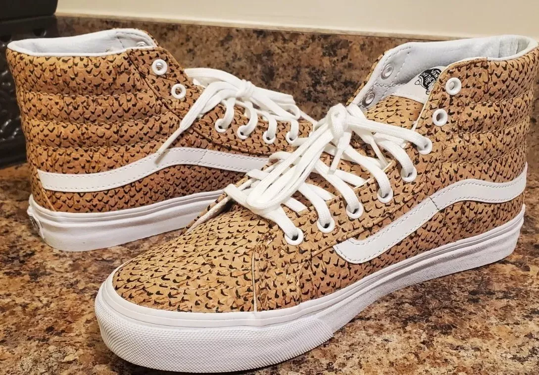 Tan sk8 shop hi vans