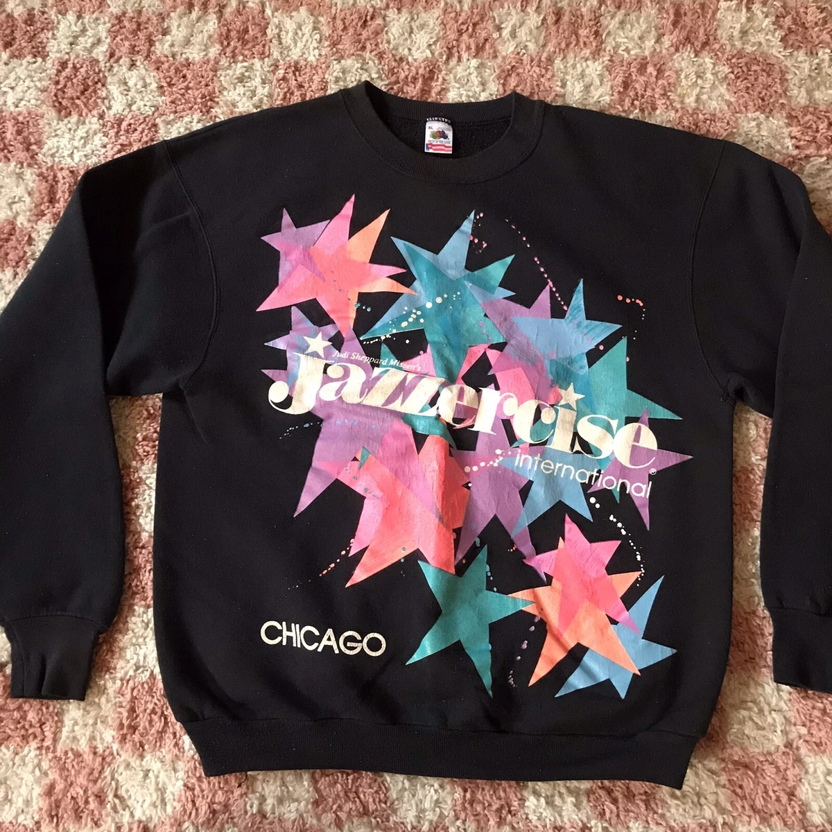 Vintage Jazzercise Sweatshirt Chicago Made in USA Size XL 90s