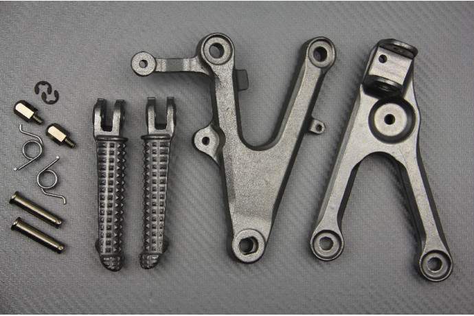 Estriberas reposapiés avant en aluminium usigné pour Yamaha YZF R6 03-04