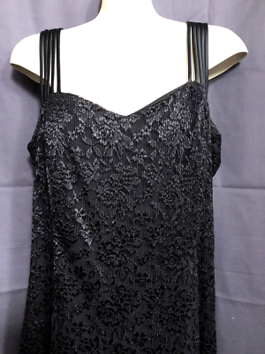 Nikki Morgan Size 14 Black Lace Lined Semi-Formal Dress | eBay Nikki Morgan Size 14 Black Lace Lined Semi-Formal Dress | eBay