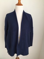 GAP MEDIUM SWEATER COTTON KNIT BLUE CARDIGAN WOMEN