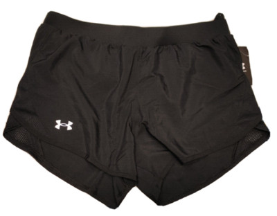 NEW Womens Under Armour Loose Fly by 2.0 Black Size XS