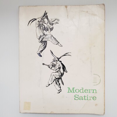 Modern Satire Paperback Book Alvin Kernan Vintage Literary Textbook Literature