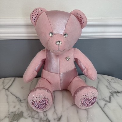 Retired Rare Authentic Original BAB Swarovski Crystals Pink Build A Bear Bear