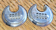 2x LUCCHETTI COMBINATI AMTECH VINTAGE BUONA QUALITÀ ~ POSTA TRACCIATA (E038)