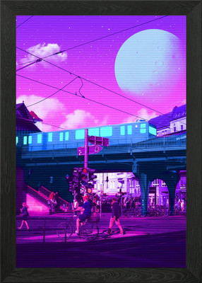 Worlds Interlink Gerahmtes Wandbild Poster Leinwanddruck Bild