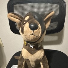 Disney Store Bolt Plush Stuffed Dog with Black Eye Mask, Collar  Tag
