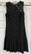 Ann Taylor Black Party Cocktail Dress Size 2 EUC
