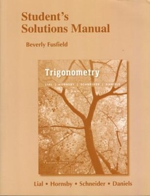 Student's Solutions Manual for Trigonometry Paperback