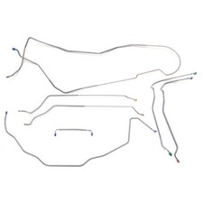 Brake Line Kit Complete Tubes Power Disc Hardtop 1971-72 Chevelle Stainless 7pc