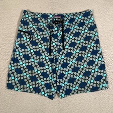 Patagonia Shorts Mens 34 Blue Wavefarer Boardshorts Swim Surf Beach Board Logo