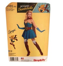 Simplicity 8185 Licensed Super Hero Cosplay Costumes Sewing Pattern 6-14 New