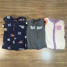 Carter's Baby Boy Footed Pajama Sleeper bundle of 3 - 9M