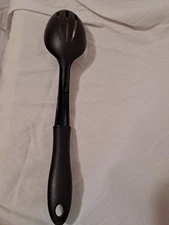 Vintage Slotted Serving Mixing Spoon Black Replacement USA Heat Resistant 400