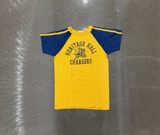 Vintage 80s Heritage Hall Chargers Oklahoma High School Velva Sheen t-shirt