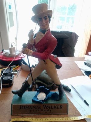 Große Johnnie Walker Display Figur und Silber Werbepreis