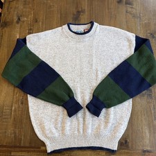 Vintage Davidsons Outdoors Cotton Knit Sweater L USA Made Retro 90’s Style