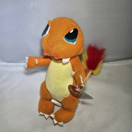 Vintage 1999 Nintendo Pokemon Charmander Plush 9" Play By Play Toy Doll NWT