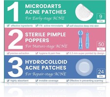 3-Step Microdart Pimple Patches Set , including 9 Microdarts Pimple