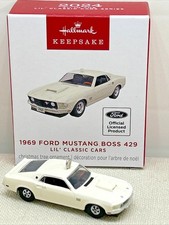 1969 Ford Mustang Boss 429 Ornament Die Cast Metal Car Hallmark Mini 2024 - New 1969 Ford Mustang Boss 429 Ornament Die Cast Metal Car Hallmark Mini 2024 - New