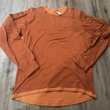 Vintage Patagonia Base Layer Mens S Long Sleeve Made In USA Orange