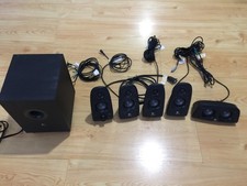 Logitech Z506 5.1 Surround Sound Computer Speaker System 6 Piece Set