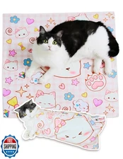 BFNN Cat Grooming Wrap for Cutting Nails, 21.6" Anti-Escape Calming Cat Swadd