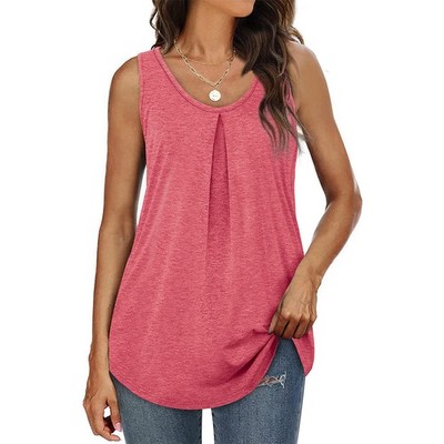 Women's Tank Tops Summer Sleeveless Cami Blouse Ladies Vest Tee Shirts