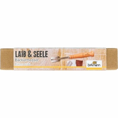 Birkmann Laib & Seele Bäckermesser Teigmesser Brotmesser Messer Buche 19 cm