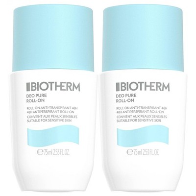 Biotherm Déo Pure Anti-Transpirant Roll-On Set mit 2 x 75 ml ist ein Deodorant m