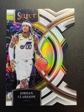 2023-24 Panini Select - Premier Level Jordan Clarkson White Prizm Die-Cut /149