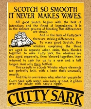 Cutty Sark Scotch Whisky Alcohol - Magazine Print Ads Poster 1978